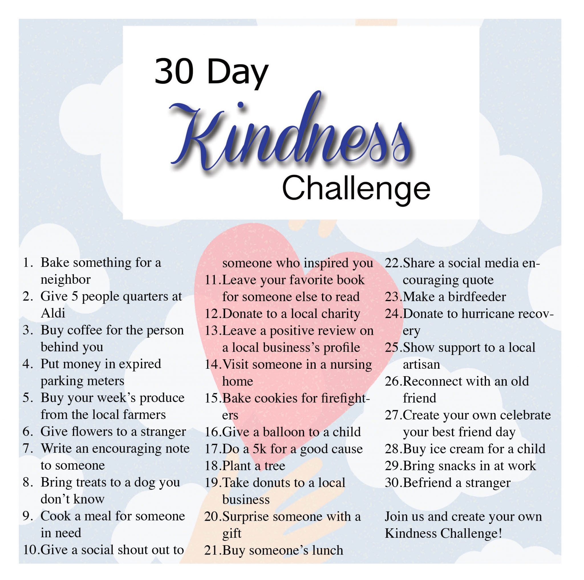 Heating and Cooling Kindness challenge