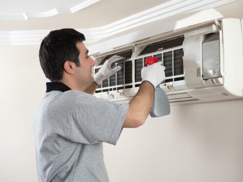 HVAC Technician Performs Indoor Air Quality Service in Athens, OH